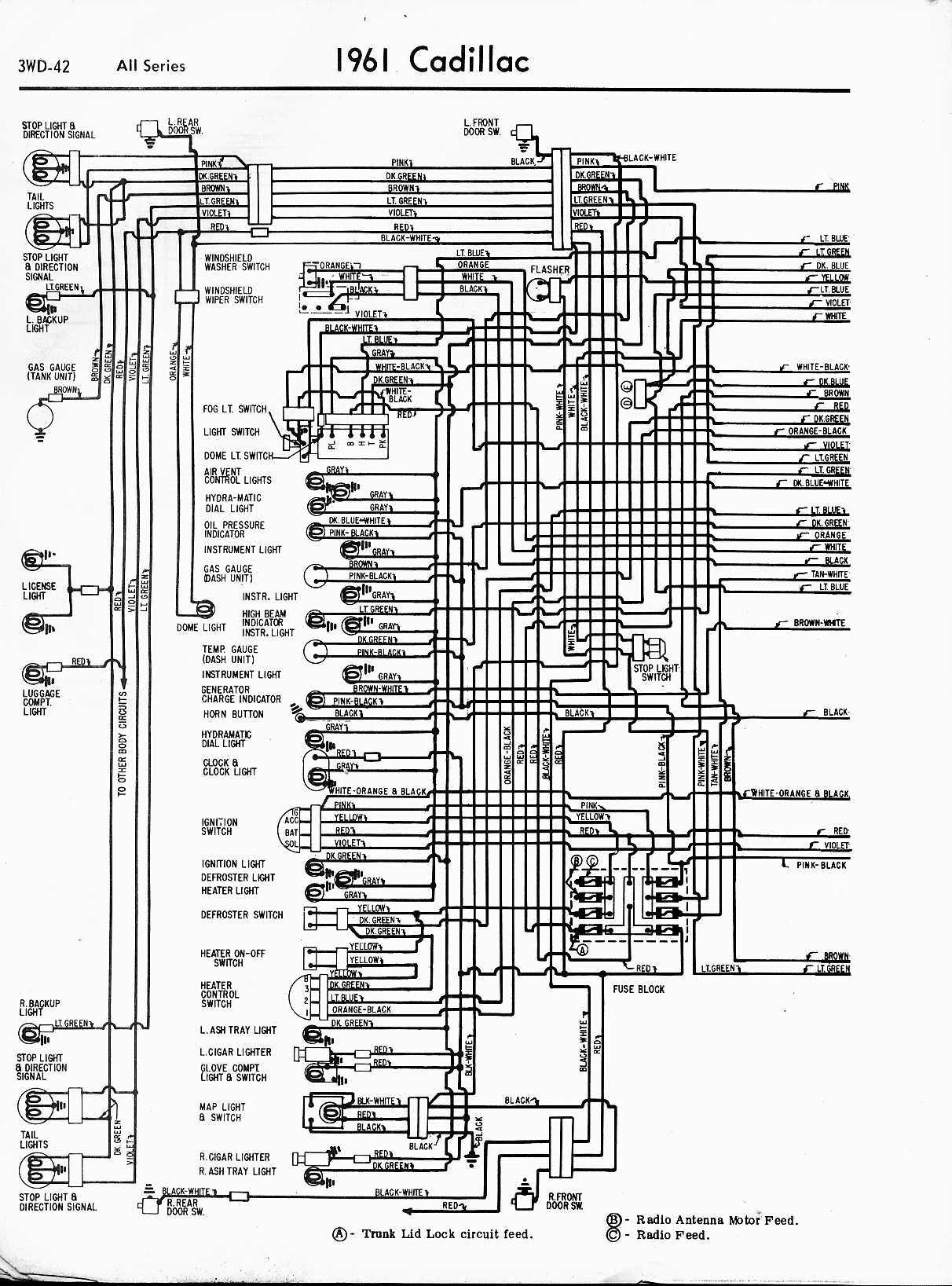Wiring Diagram PDF: 1941 Cadillac Wiring Diagram